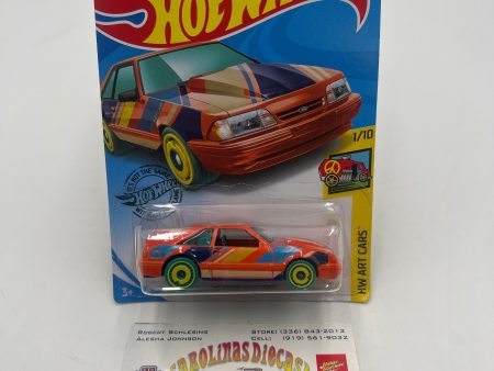 2020 Hot Wheels Art Cars #90 92 Ford Mustang Orange 19G on Sale