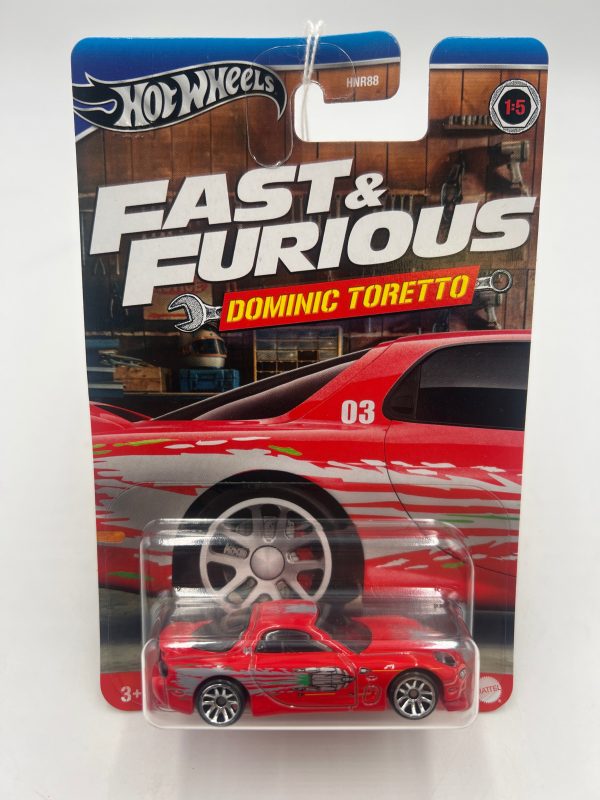 2024 Hot Wheels Fast & Furious Dominic Toretto 1995 Mazda RX-7 1 5 159G For Sale