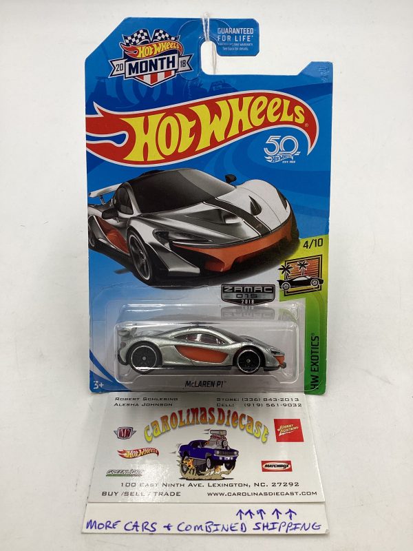 2018 Hot wheels McLaren P1 Zamac #15 147E Hot on Sale