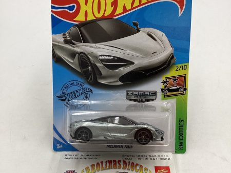 2019 Hot wheels#221  McLaren 720S Zamac #14 147G Sale