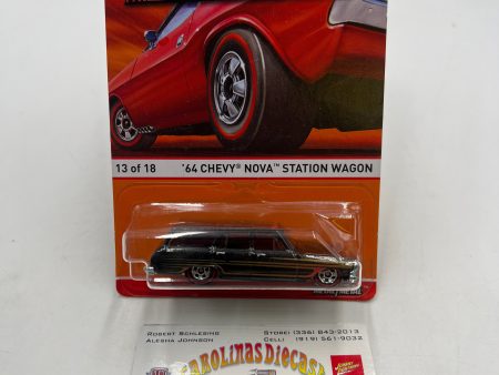 Hot Wheels 2016 Redline Series 64 Chevy Nova Station Wagon #13 158C Cheap