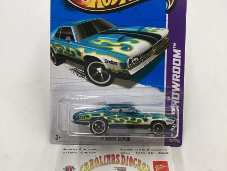 2013 Hot wheels Super Treasure Hunt #217 71 Dodge Demon W Protector Hot on Sale