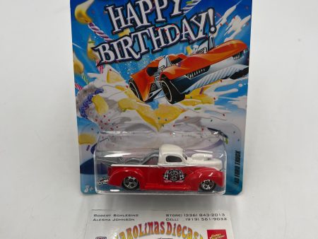 2010 Hot Wheels Happy Birthday 40 Ford Truck 158H on Sale