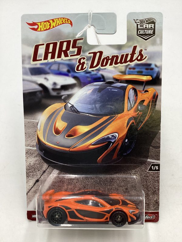 Hot wheels Cars & Donuts 1 5 McLaren P1 *Card  Blister Imperfections* 255Q Fashion