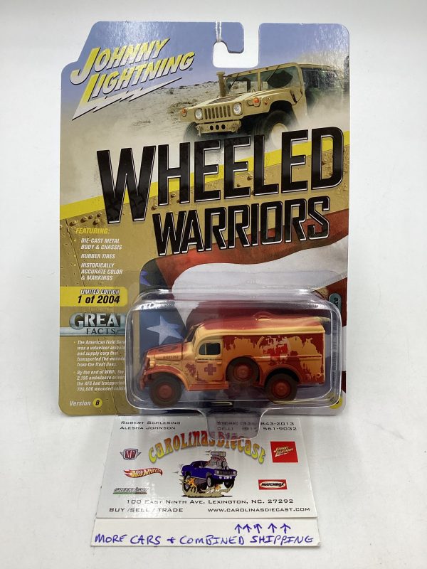 Johnny Lightning Wheeled Warriors WWII Dodge WC54 Ambulance 219B Hot on Sale