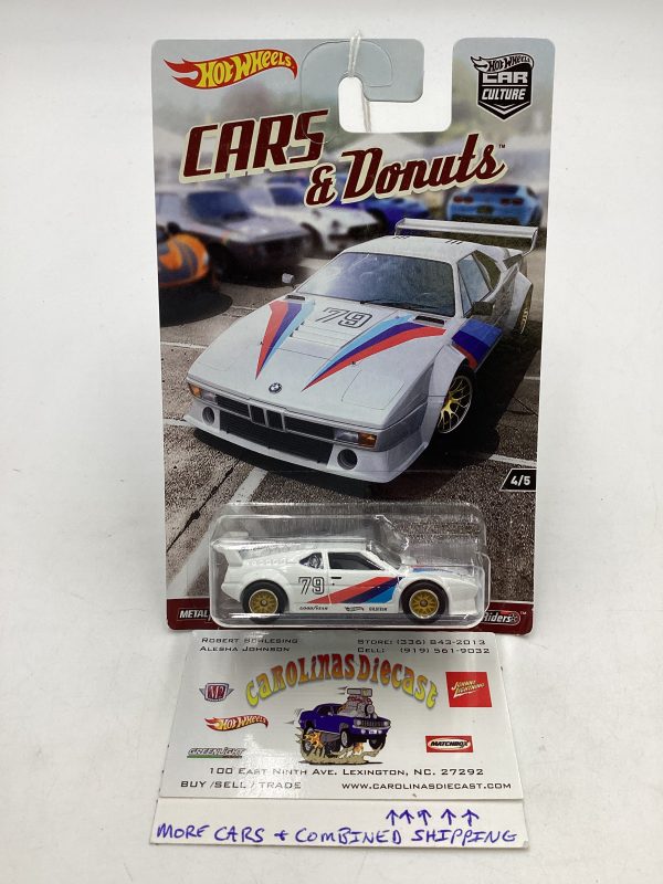 Hot wheels Cars & Donuts 4 5 BMW M1 Procar 245N Online now