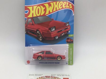 2022 hot wheels #17 Toyota AE86 Sprinter trueno red 95G Discount