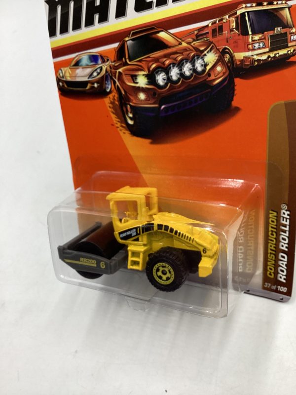 Matchbox #37 Construction Road Roller Yellow 206G Hot on Sale