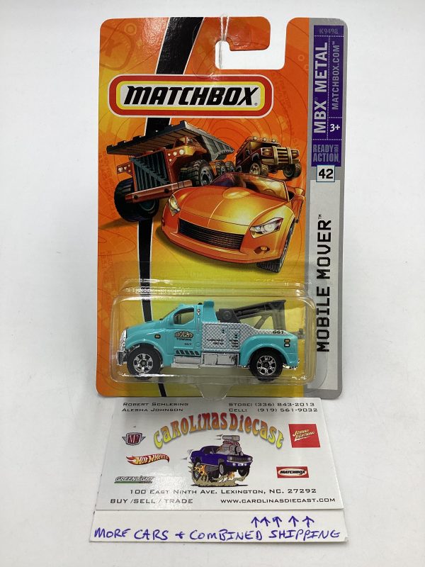 Matchbox #43 MBX Metal Mobile Mover Light Blue 207E For Sale