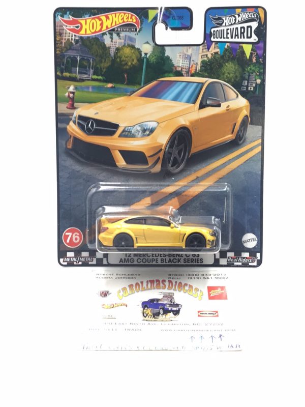 Hot Wheels Boulevard #76 12 Mercedes Benz C 63 AMG Coupe Black Series 260G For Discount