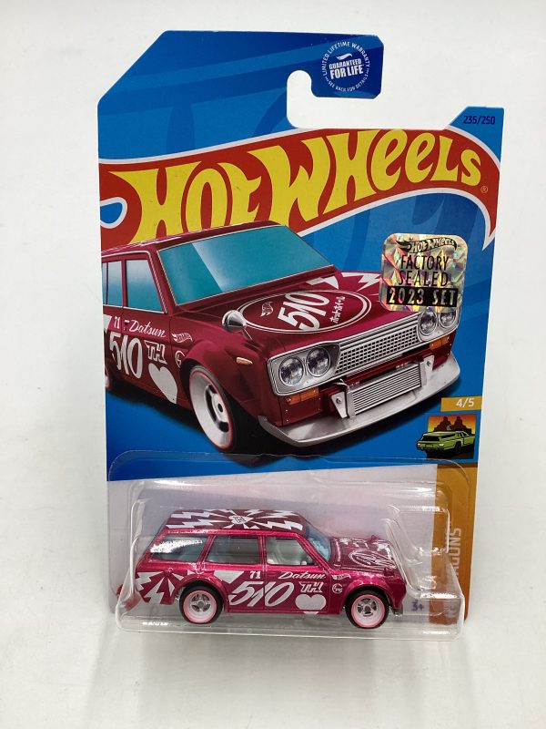 Hot Wheels 2023 Super Treasure Hunt 1 1250 Datsun Bluebird Wagon [510] with protector Factory Sealed Online Sale