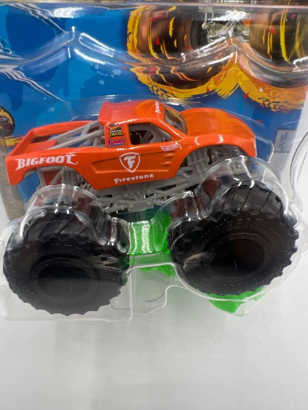 2024 Hot Wheels Monster Trucks Leading Legends 2 5 Bigfoot 134i *Vein on Back Right* For Discount