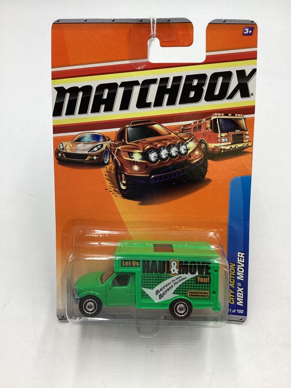 Matchbox #61 2010 City Action MBX Mover green 207F For Sale