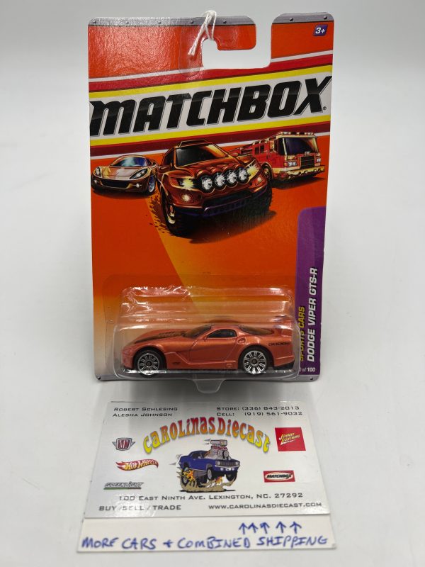 Matchbox #10 2010 Sports Cars Dodge Viper GTS-R Orange 59G Online Sale