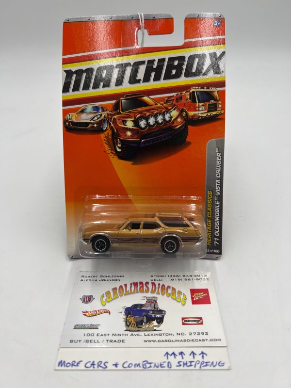 Matchbox #18 Heritage Classics 71 Oldsmobile Vista Cruiser Brown 208H For Discount