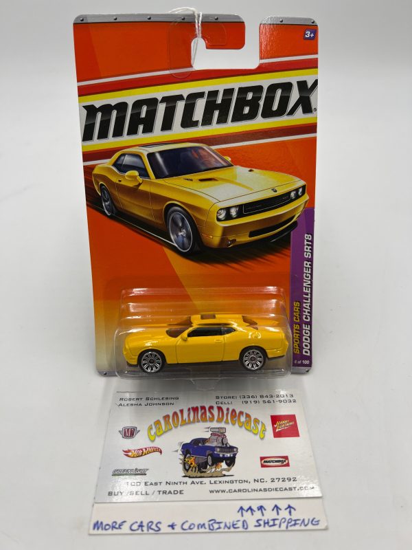 Matchbox #4 2011 Sports Cars Dodge Challenger SRT8 Yellow 50E Sale