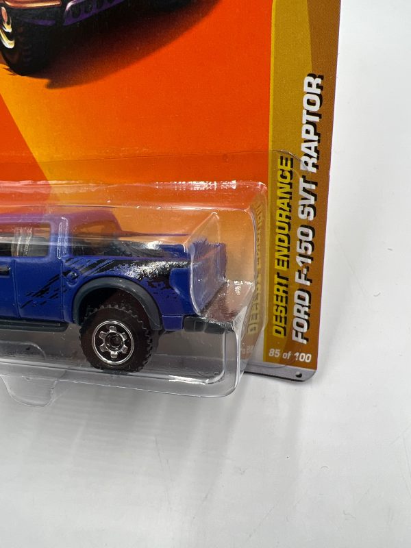 Matchbox #85 Desert Endurance Ford F150 SVT Raptor Blue 30D For Sale