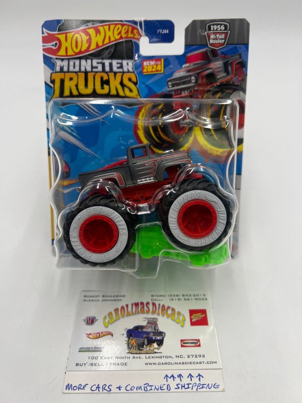 2024 Hot Wheels Monster Trucks Freestyle Wreckers 7 12 1956 Hi Tail Hauler 133i *Vein on Back Right* Supply