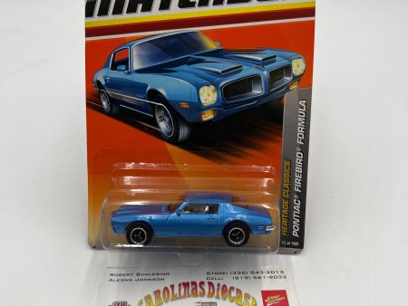 Matchbox #15 2011 Heritage Classics Pontiac Firebird Formula Blue 37G Online now