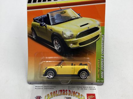 2011 Matchbox #28 Retro Rides Mini Cooper Convertible Yellow 64C Discount