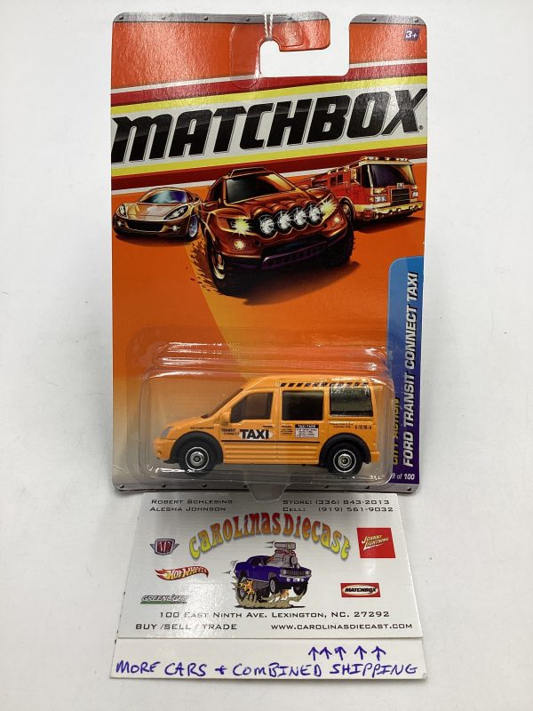 Matchbox #59 2010 City Action Ford Transit Connect Taxi 32G For Discount