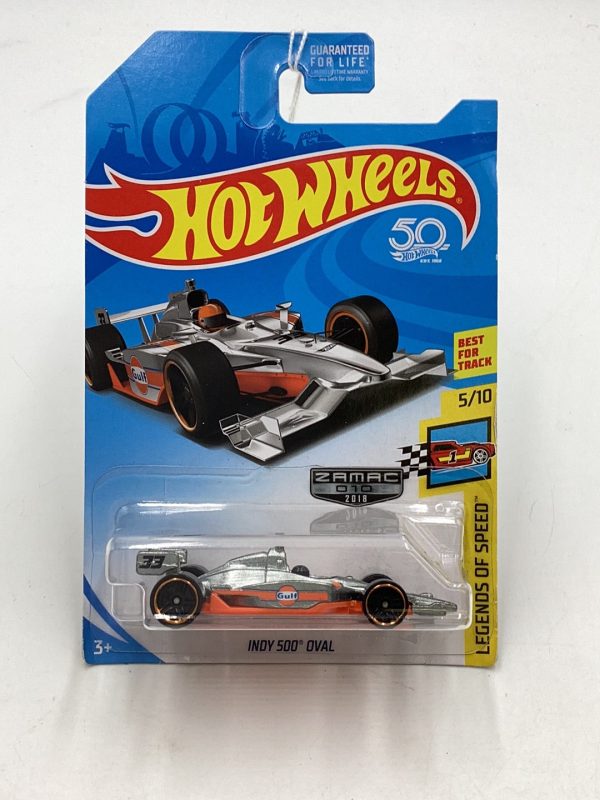 2018 Hot wheels Zamac #10 Indy 500 Oval (Not perfect card) Supply