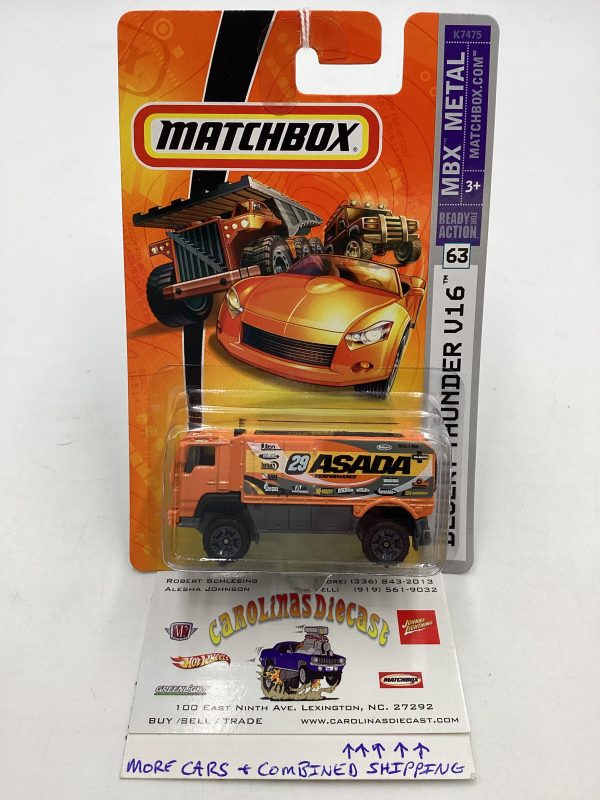 Matchbox #63 MBX Metal Desert Thunder V16 207D Online Sale