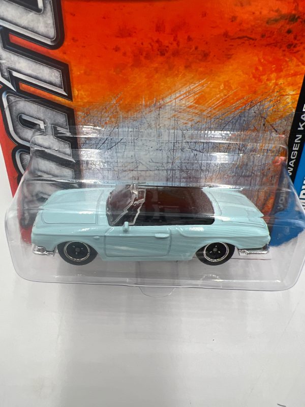 Matchbox #35 2013 MBX Adventure City Volkswagen Karmann Ghia Type 34 Light Blue 95G on Sale