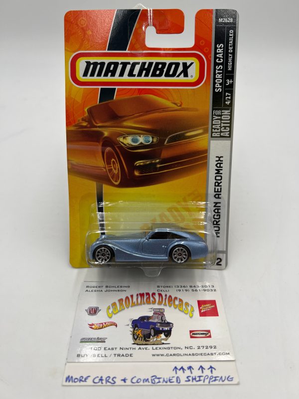 Matchbox #12 Sports Cars Morgan Aeromax Light Blue 67F on Sale