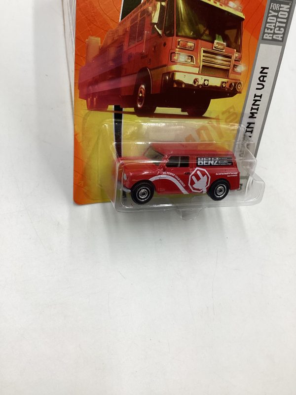 Matchbox #53 City Action Austin Mini Van Red 206D For Sale