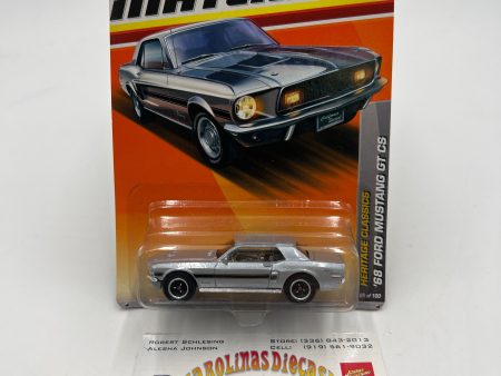 2011 Matchbox #25 Heritage Classics 68 Ford Mustang GT CS Silver 30G Cheap