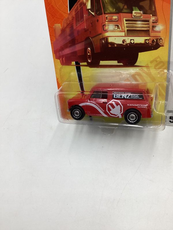 Matchbox #53 City Action Austin Mini Van Red 206D For Sale