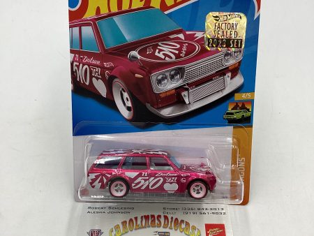 Hot Wheels 2023 Super Treasure Hunt 1 1250 Datsun Bluebird Wagon [510] with protector Factory Sealed Online Sale