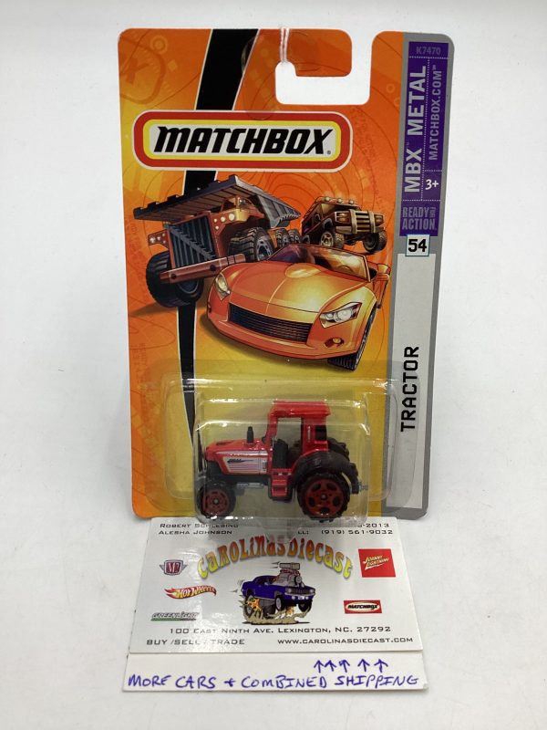 Matchbox #54 MBX Metal Tractor Red 206D For Discount