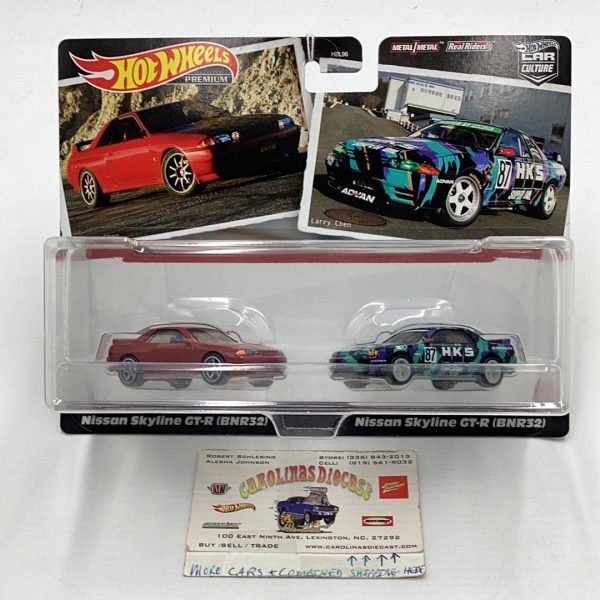 Hot wheels car culture team 2 pack target exclusive Nissan skyline gt-r bnr32 HKS 281A Hot on Sale