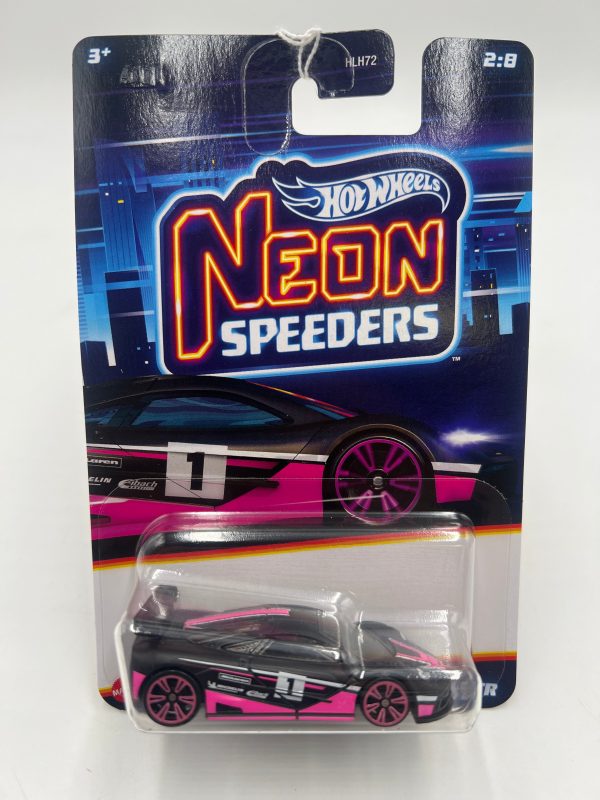 2024 Hot Wheels Neon Speeders 2 8 McLaren F1 GTR 160P on Sale