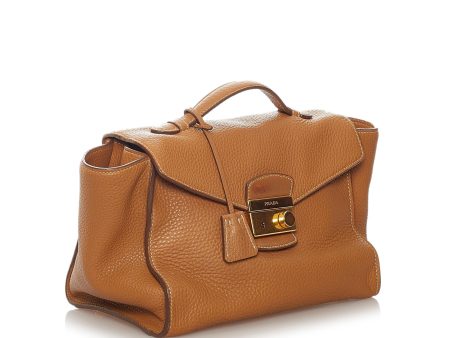 Prada Vitello Daino Satchel 27503 Supply