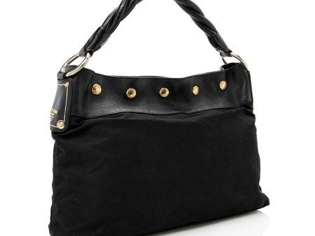 Prada Tessuto Braided Handle Hobo 16800 For Cheap