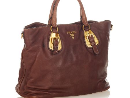 Prada Vitello Daino Satchel 26263 on Sale