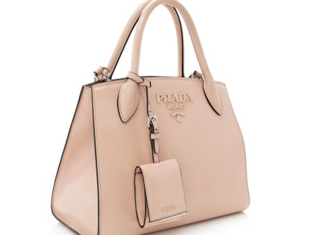 Prada Saffiano Cuir Leather Monochrome Tote 22650 Supply