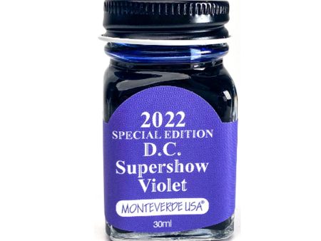 Monteverde 2022 D.C. Supershow Violet Special Edition Ink Bottle - 30ml Supply