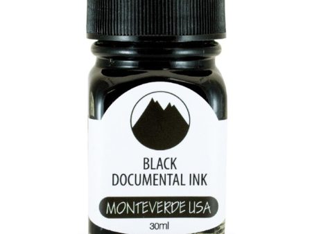 Monteverde Permanent Documental Blister Ink Bottle, Black - 30ml Fashion