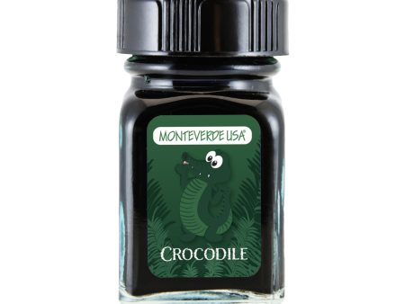 Monteverde Jungle Crocodile Ink Bottle, Green - 30ml Online Hot Sale