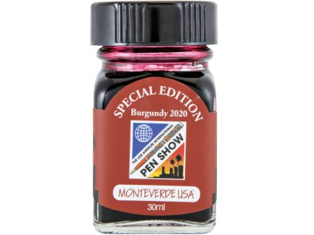 Monteverde 2020 LA Pen Show Burgundy Special Edition Ink Bottle - 30ml Online Hot Sale