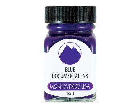 Monteverde Permanent Documental Blister Ink Bottle, Blue - 30ml Online now