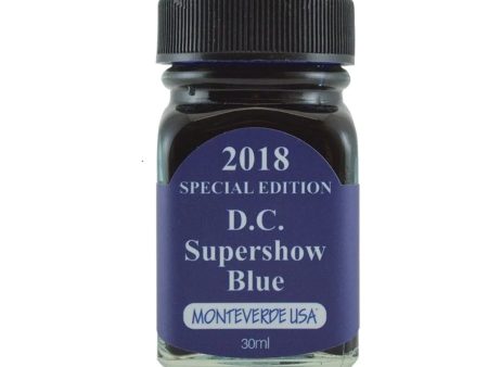 Monteverde 2018 D.C. Supershow Blue Special Edition Ink Bottle - 30ml For Cheap