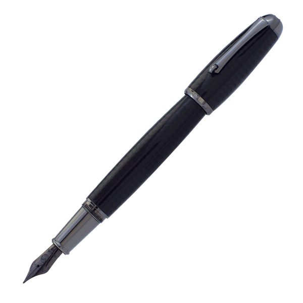 Monteverde Super Mega Carbon Fibre Fountain Pen - Black RT Cheap