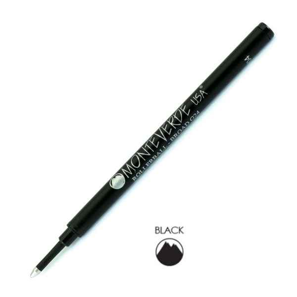 Monteverde Roller Ball Pen Refill - Broad - Black - Pack of 2 Online Hot Sale