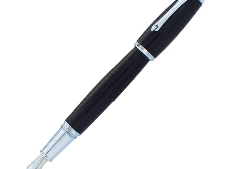 Monteverde Super Mega Carbon Fibre Fountain Pen - Black CT Supply