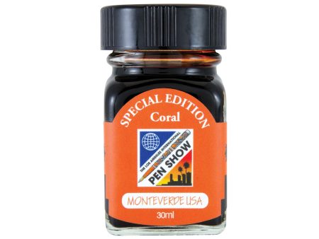 Monteverde 2019 LA Pen Show Coral Special Edition Ink Bottle - 30ml Online Sale